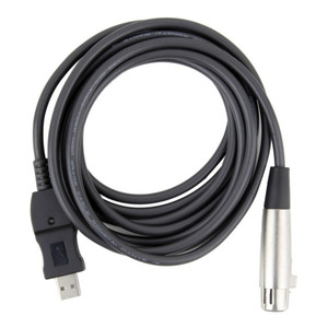 3M USB 2.0至XLR电缆USB公至XLR 3针母麦克风线适配器USB2.0麦克风链接音频转换器记录线