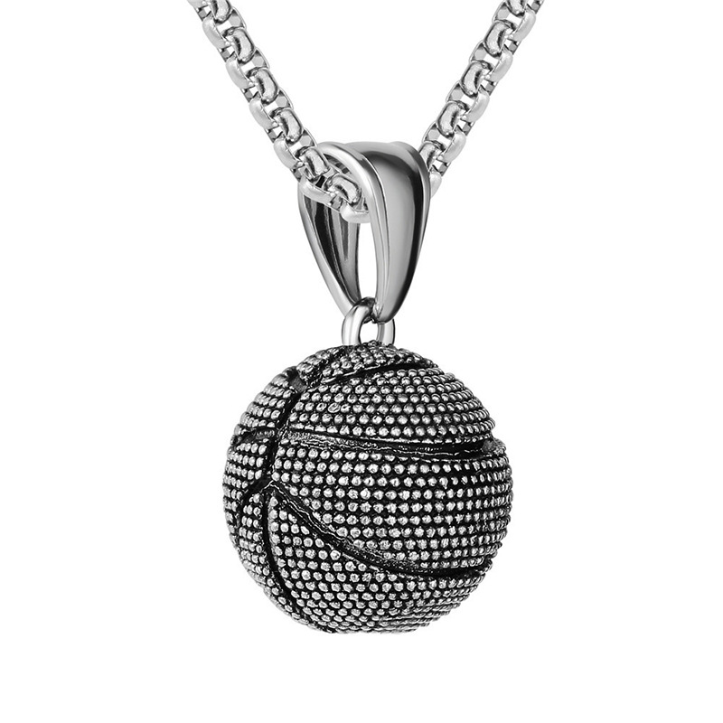 Boule avec chaîne en acier inoxydable