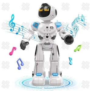 KW Fernbedienung Roboters pielzeug für Kinder, programmier bare RC Smart Roboter mit Musik demo und LED-Ausdrucks funktion - Product Image 1