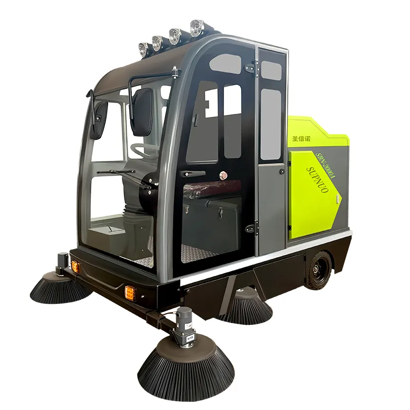 Wholesale Supnuo SBN-2000A floor sweeper washing cleaning machine new Street Sweeper Road enclosed Cleaning Truck