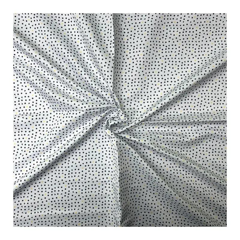 2021 Popular No MOQ Custom Microfiber 100% Polyester Twill Woven Peach Skin Flower Print Fabric