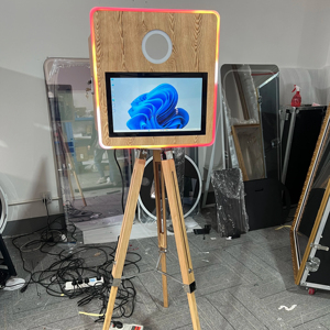 15.6 Inches Screen Wood Paint Color DSLR Camera <strong>Photo</strong> Booth for Party - Product Image 1