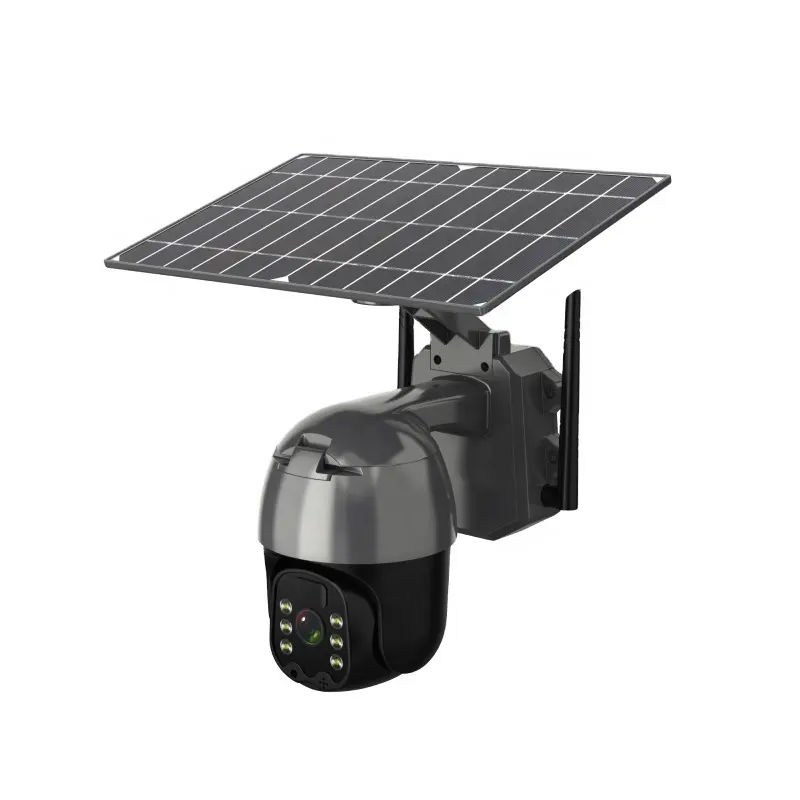 4G Solar 1080P CCTV Ptz Zoom Kamera Smart ICam+ 360 Grad WLAN drahtloses Outdoor Netzwerk Heimsicherheit Nachtsicht CMOS Cloud