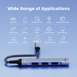 适用于笔记本电脑的迷你便携式USB集线器C型至USB 3.0 3 * USB 2.0切换器坞站 - Product Image 6