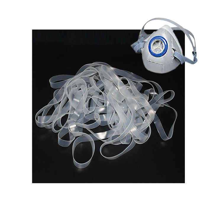 Elastic  Mask Silicone Band Ear Disposable Medical Flat Loop  Strip Silicone Band