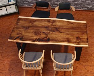 工厂高品质实木北欧松木餐桌咖啡桌 - Product Image 5