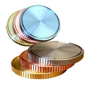無料金型料金カスタム金属真鍮銅チャレンジブランクコイン40mmソリッドブランク真鍮コインファイバーレーザー彫刻用 - Product Image 2