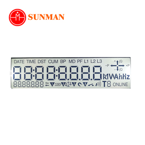 Schermo di visualizzazione lcd touch monocromatico di dimensioni 7 segmenti personalizzato in fabbrica per il regolatore di temperatura - Product Image 2