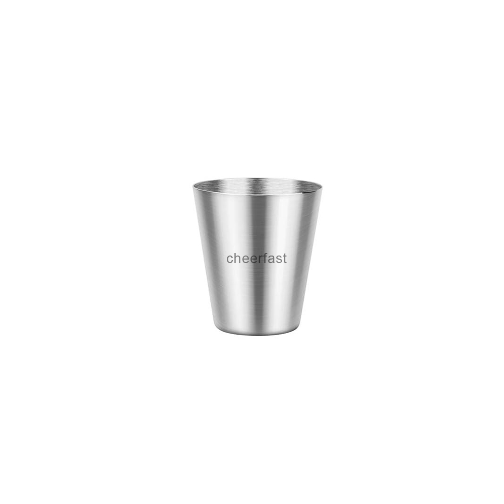 1x tasses à grenaille en acier inoxydable