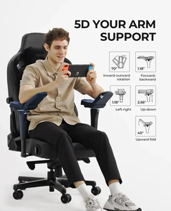 Прямая Продажа с фабрики Синтетическая кожа Silla Gamer эргономичное кресло с откидной спинкой вращающееся компьютерное кресло 5D подлокотники игровой стул