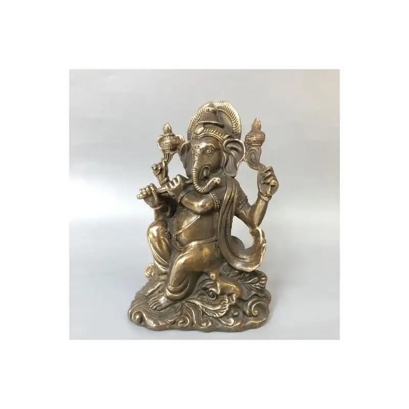 真鍮ガネーシュ像ヒンドゥー教の神々仏彫刻