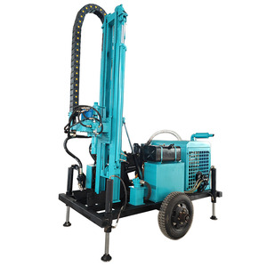 China Wheeled Water Well Drilling Rig Cheap Mud Pump Water and Gas <strong>Dual</strong>-purpose Drilling Rig Water Well Drilling Rig Down <strong>Hole</strong> f