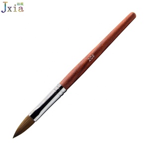 Jiexia מקצועי עלה עץ ידית 20 # טהור Kolinsky שיער אקריליק נייל אמנות מברשת