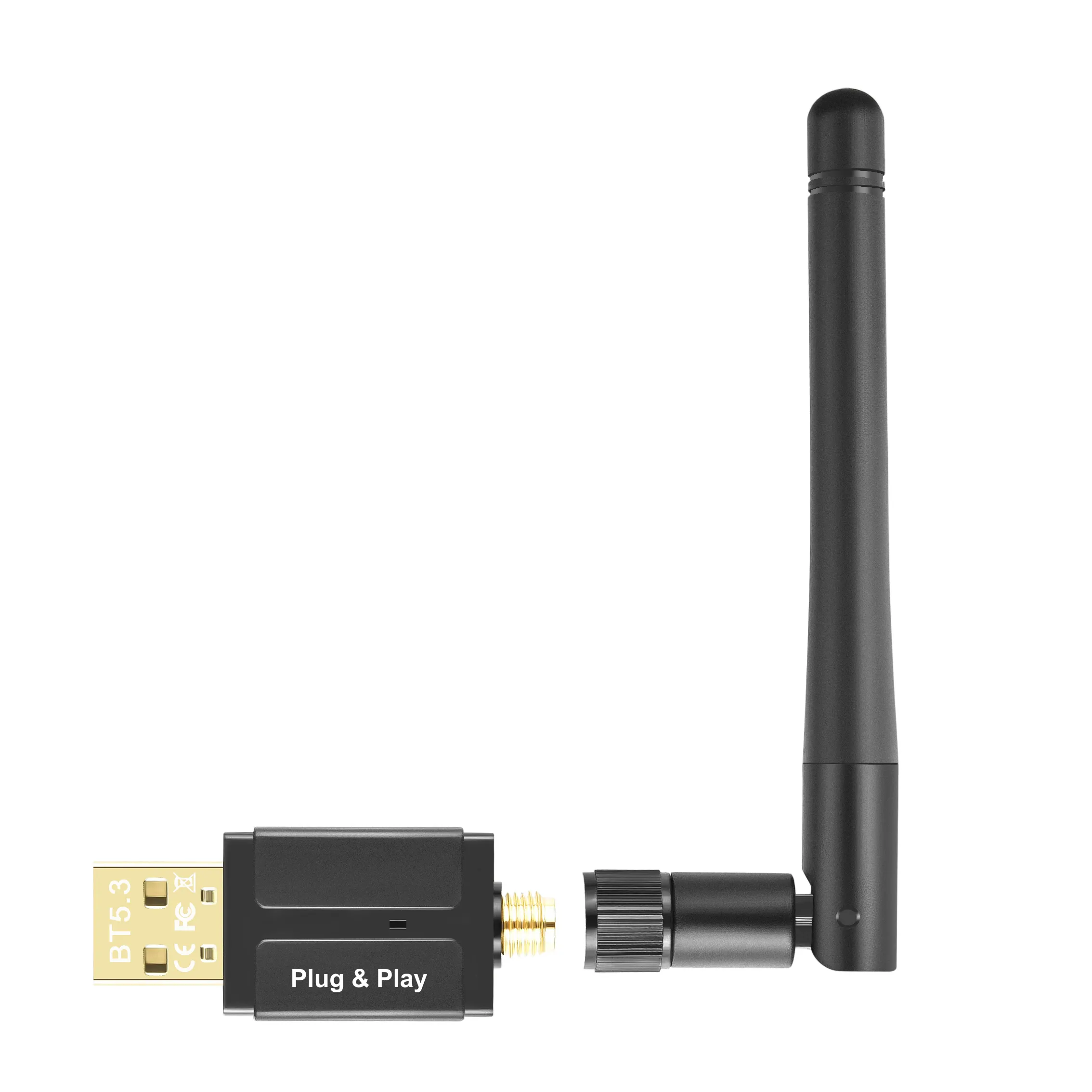 Neu angekommene drahtlose Dongle 4dBi-Antenne Bt 5.3 für PC tragbare externe 100m USB-Adapter