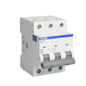 CHINT SASSIN 1P 2P 3P 4P 16 A 63ACBBミニチュアサーキットブレーカー - Product Image 1