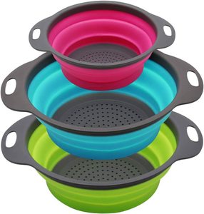 Kitchen Gizmo Snap <strong>Strain</strong> <strong>Pot</strong> Strainer and Pasta Strainer Adjustable Silicone Clip on Strainer for <strong>Pots</strong> - Product Image 1