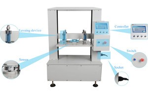 Máquina de prueba de compresión de cartón, paquete de instrumento digital de prueba de fuerza compresiva, de cartón, de