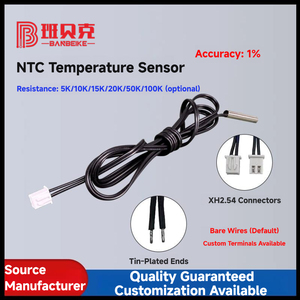 Sensor de temperatura del termistor NTC 10K 3950 de Respuesta Rápida personalizable con amplio rango de temperatura - Product Image 2