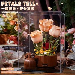 Em0029 blooming garden-electric flower acrylic display box