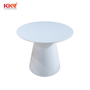 大理石色固体表面树脂石材定制餐厅桌面和椅子 - Product Image 5