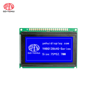 128 X64 Gelb-Grüner Bildschirm 5V STN Positiv Grau Halb trans flektiv Cob 12864 LCD-Anzeige modul LCD12864 Blau/Grau/Gelbgrün - Product Image 4