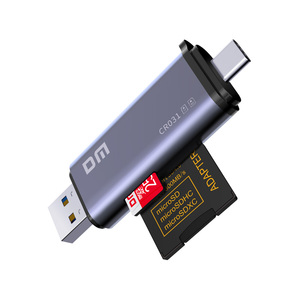 Lettore di schede multifunzione 2 IN 1 IN metallo lettore di schede USB3.1 ad alta velocità lettore di schede C SD/TF CR031 - Product Image 2
