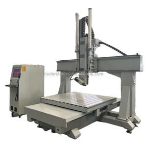 Table Moving Swing Head Machine <strong>Rotation</strong> 4 <strong>Axis</strong> Foam Mold <strong>Cnc</strong> <strong>Router</strong> 1212 With 180 Degree <strong>Rotate</strong> Spindle for Bend Playwood Chair - Product Image 6
