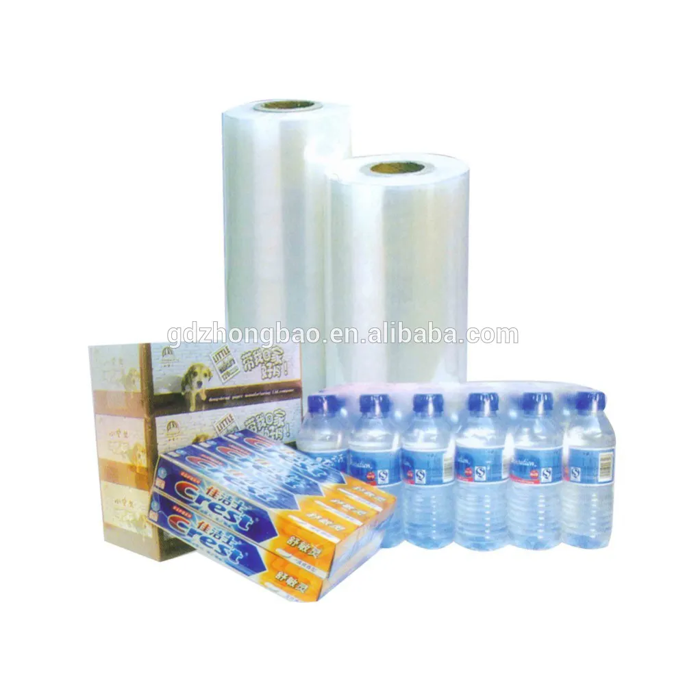 גואנגדונג סין מפעל עשה פלסטיק PET/PVC/PE/POF Custom אריזה לכווץ סרט על רול לאיטום מזון ומשקאות