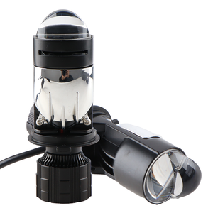 Popnow Mini projektör Lens harici sürücü Led far 80W 8000LM CSP çip H4 çift ışın için araç aydınlatma sistemi, - Product Image 3
