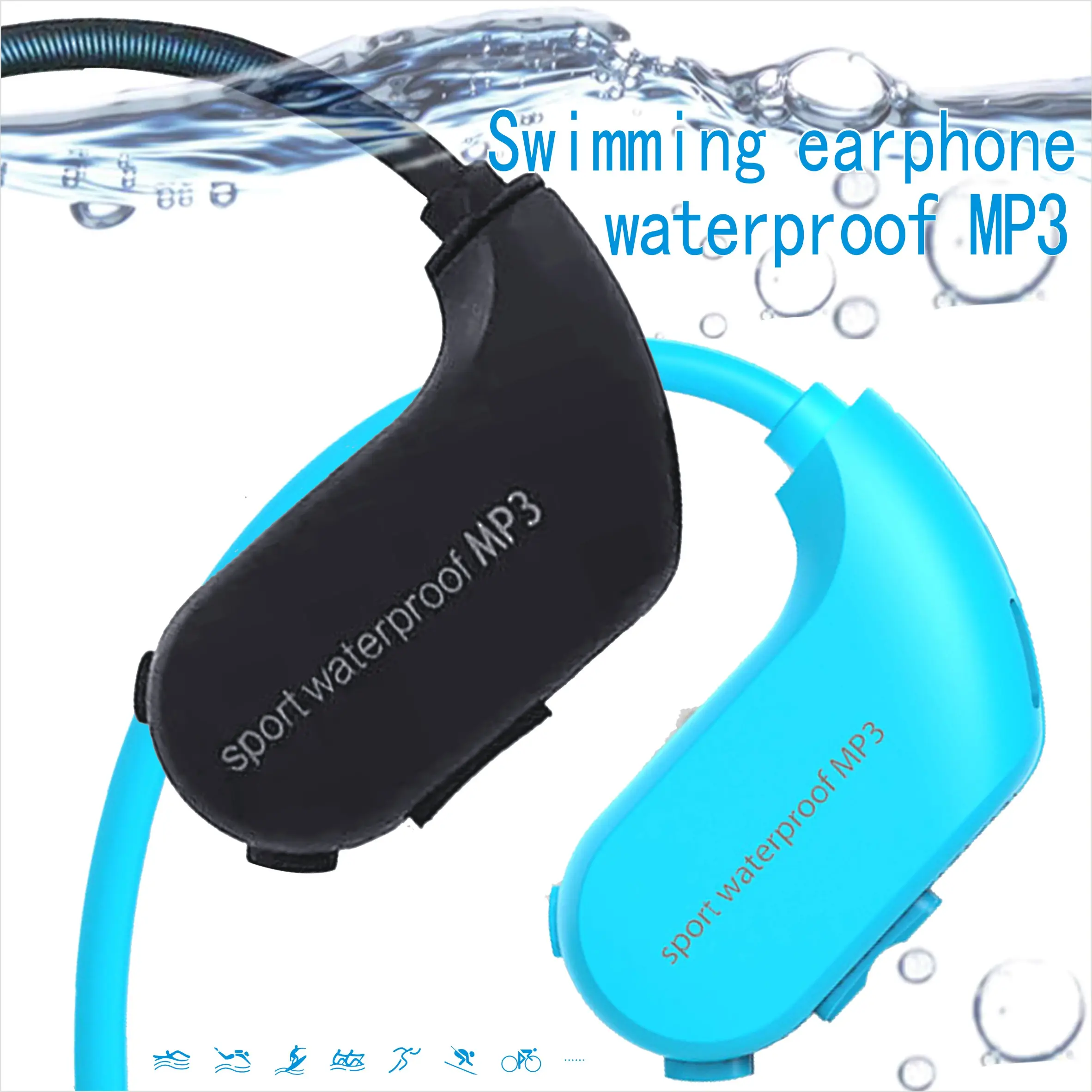 Samsung — lecteur MP3 MP9 IPX8, écouteurs de sport, étanches, avec carte mémoire, pour natation, version globale