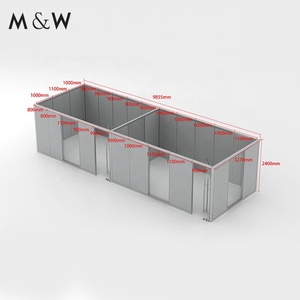 M & W nhà máy sản xuất vách ngăn kính cách âm vách ngăn văn phòng có thể tháo rời - Product Image 3