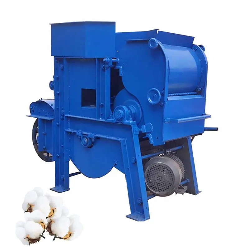 Máquina de remoção de sementes de algodão pequena Máquina de descaroçamento de algodão portátil