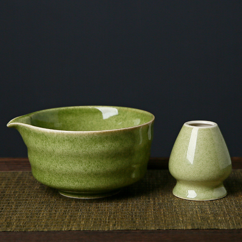 Dark green+Tea whisk stand