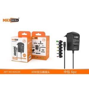*OUTLET* Universal <strong>DC</strong> <strong>Power</strong> Adapter - Adjustable <strong>Output</strong> 3V to 12V, 30W, MAX 3A - <strong>Input</strong> <strong>AC</strong> 100V-240V with 6 - Product Image 3