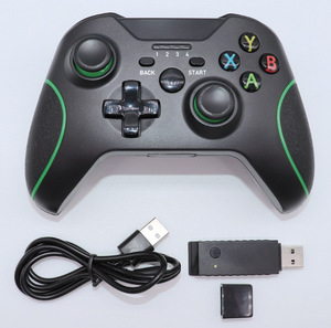 Xbox One S oyun Joystick için 2.4G kablosuz denetleyici pil içinde çift titreşim Motor Xbox konsolu için kulaklık jakı ile - Product Image 3