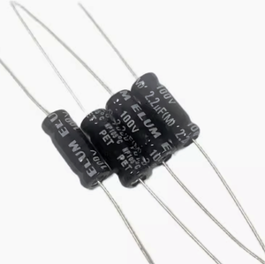 ELUM 3.3/4.7轴向高音分频非极性电解电容器100v 2.2uf 6X16mm - Product Image 1