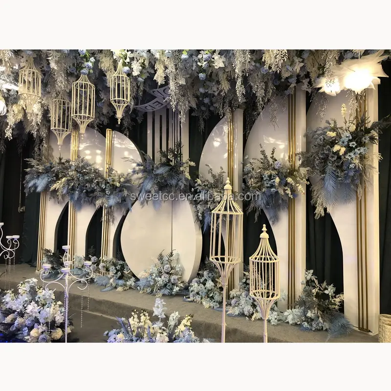 2020 novo modelo de design de alta qualidade para o evento do casamento base de cenários de bastidores Para A Decoração Do Casamento