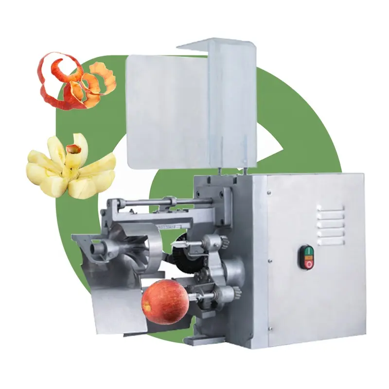 Máquina peladora automática industrial para quitar el núcleo de fruta, manzana dividida, rebanada separada, descorazonadora, peladora de corte y en pequeño