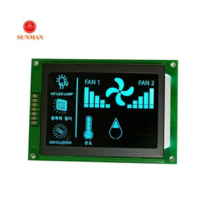 カスタム3ラインシリアルインターフェース桁数値Vaブルースクリーン液晶ディスプレイモジュール - Product Image 2