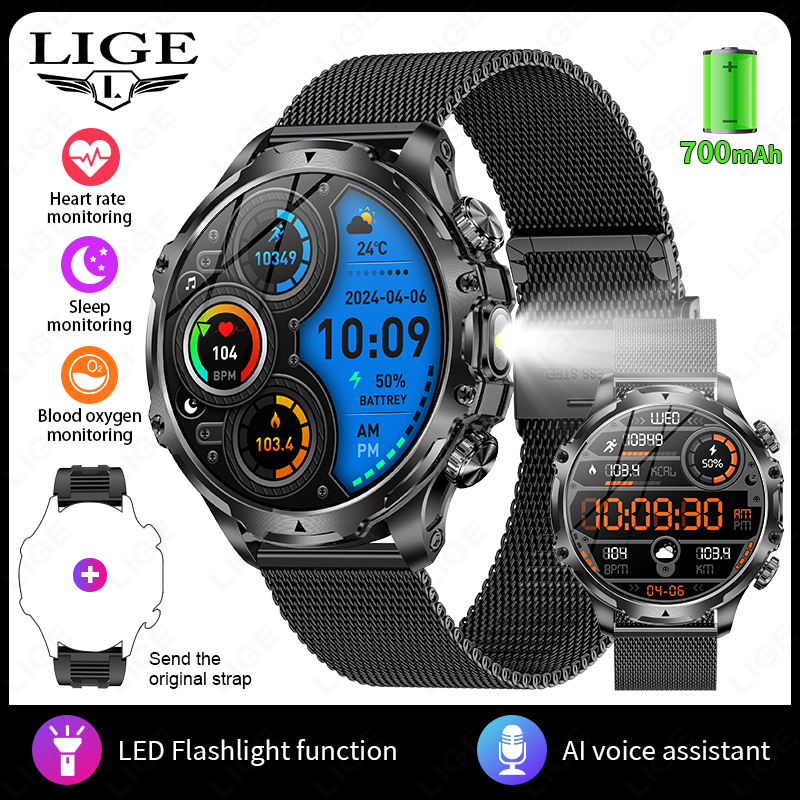 C - acier maille noire + bracelet cadeau