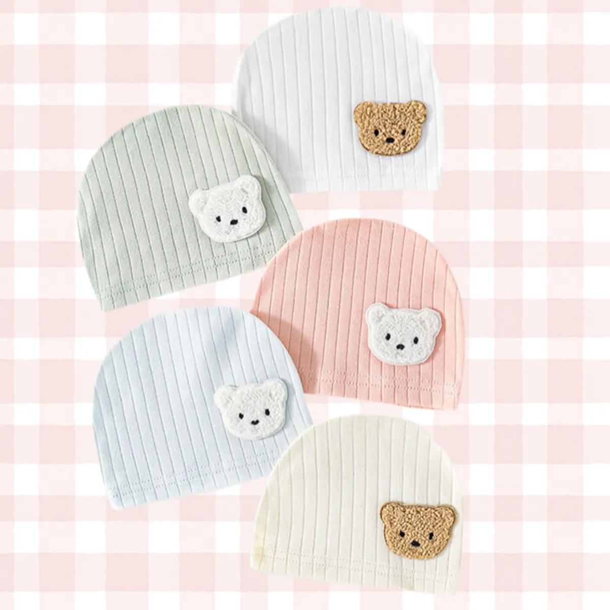 Nuevos gorros de bebé Bron estilo otoño algodón patrones lindos impresos cómodos gorros suaves gorros para bebés