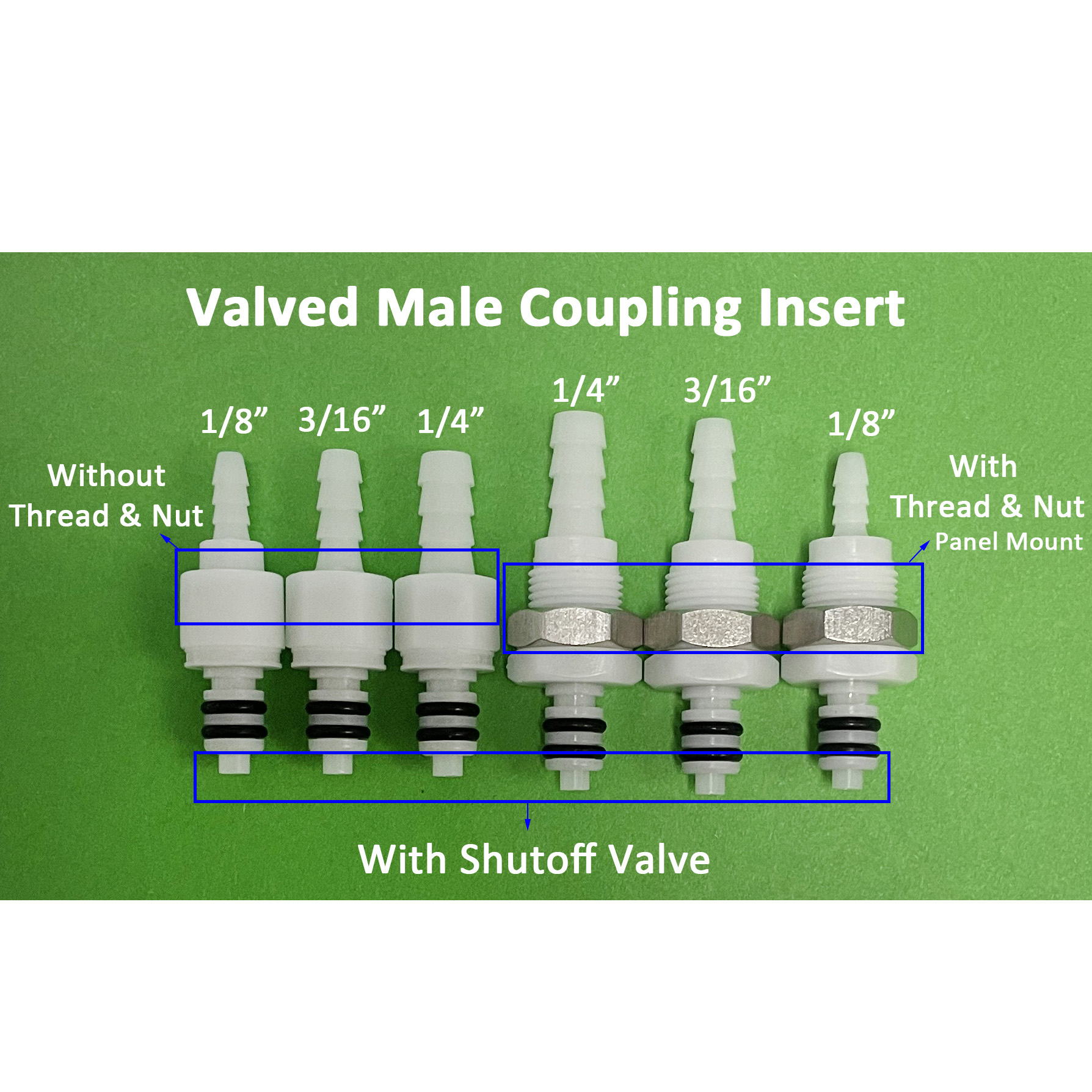 Valved Male Coupling
