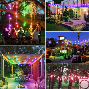 OEM intelligente LED Lichtstränge Gartenbeleuchtung Girlande Musik Synchronisation Farbwechsel Glühbirne APP Gruppensteuerung Timer RGB LED Stringlicht - Product Image 6