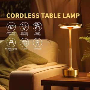ダイニングルームのリビングルームの家の装飾のための新着ファッションミニマリストLed充電式テーブルライトランプ - Product Image 2
