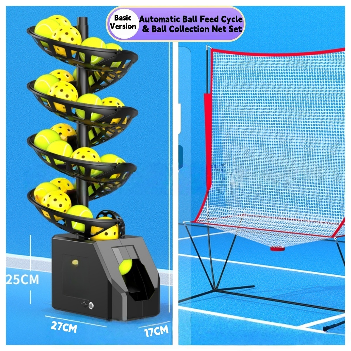 black- Basic version with Ball Collection Net
