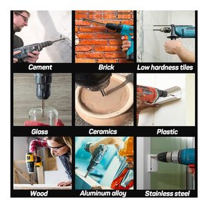 Cross Hex Tile Drill Bits Compatible Glass Ceramic Concrete <strong>Hole</strong> Opener Brick Hard Alloy Triangle Bit Tool 3 4 5 6 8 10 <strong>12</strong> mm