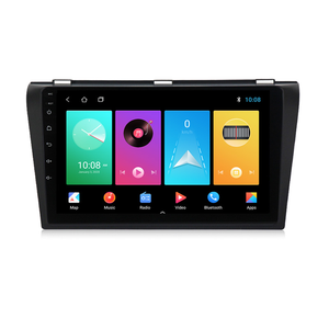แอนดรอยด์4คอร์ระบบ GPS นำทางรถยนต์มัลติมีเดียพร้อมหน้าจอสัมผัสเครื่องขยายเสียงแดชบอร์ดแบบพกพาสำหรับ MAZDA 3 2004-2013