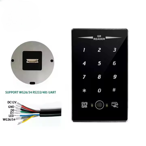 Escáner de código de barras 2D 125Khz ID EM RFID Lector de código QR con Wiegand RS232/485 UART para sistema de controlador de acceso de puerta TCP/IP