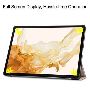 三星Galaxy Tab S8 Plus/S7 Fe/S7 Plus 12.4英寸三折翻盖自动睡眠唤醒软壳平板电脑外壳 - Product Image 4