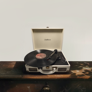Retro 3-speed BT Portable Suitcase Record Player with Built-in Speakers for Upgrading Turntable Audio Sound - Product Image 5